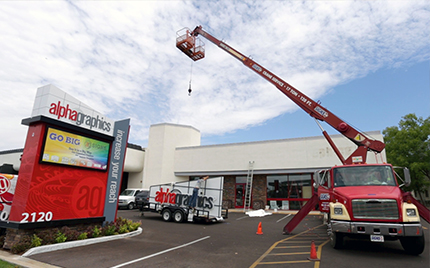 business sign installation